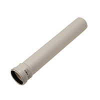 Burgerhout Safe-PP rookgasafvoer pijp 80° 500mm 400453975